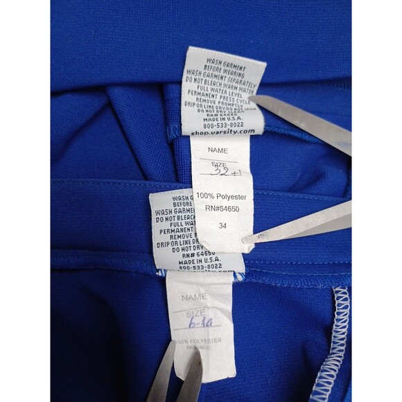 Vtg Varsity Cheerleading Cheerleader Uniform Seas Blue White Good Sz 32+1 /6-14 - Picture 8 of 8